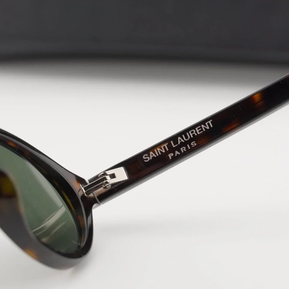 Saint Laurent SL751JEANNE 002 Oval Sunglasses - Havana\Grey - Picture 8 of 10